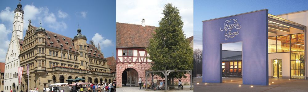 Tourismusziele im Romantischen Franken